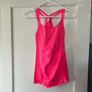 Zella Athletic Pink Strappy Tank Top